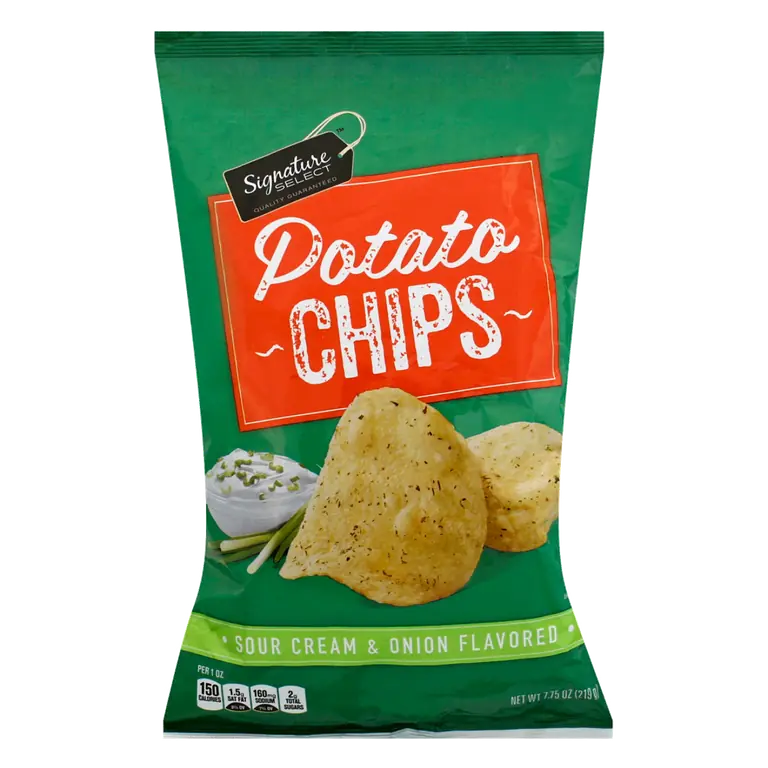 Sour Cream & Onion Flavored Potato Chips