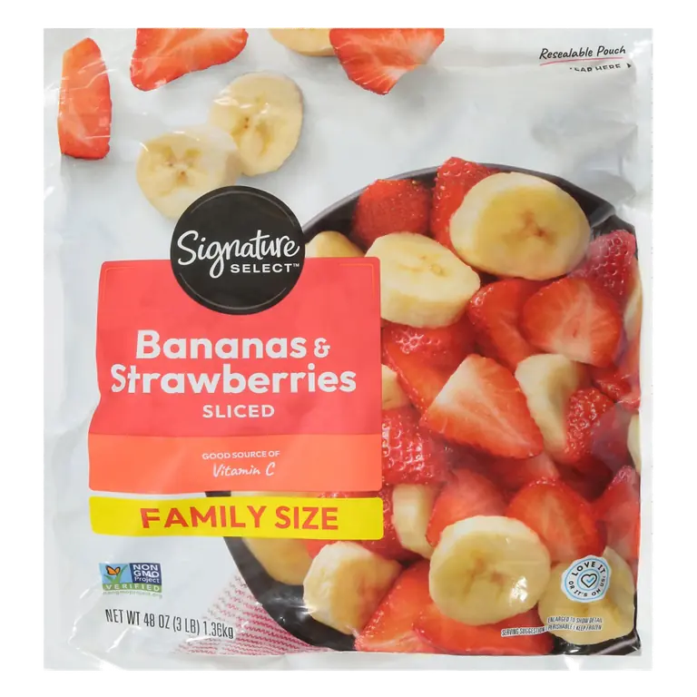 Strawberries & Bananas Sliced