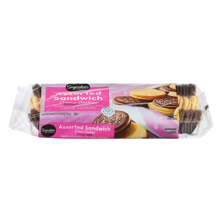 Vanilla & Chocolate Assorted Sandwich Creme Cookies