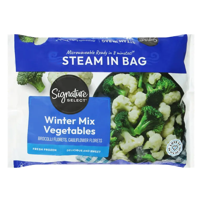 Vegetables Steam in Bag Broccoli Florets