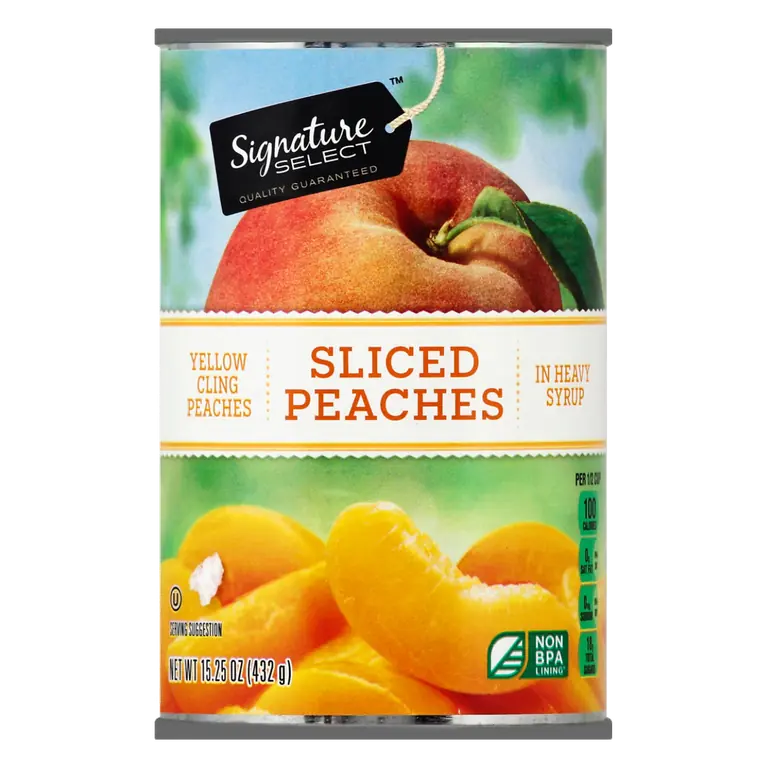 Yellow Cling Sliced Peaches in Heavy Syrup