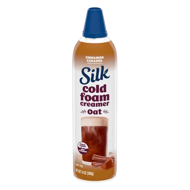 Dairy Free Cinnamon Caramel Flavored Cold Foam Oat Coffee Creamer