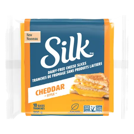 Dairy-Free Sliced Cheese Cheddar Style 10 Slices 200 g