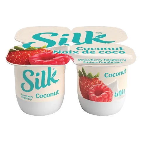 Planted Based Yogurt Coconut Base Strawberry-Raspberry 4 x 100 g