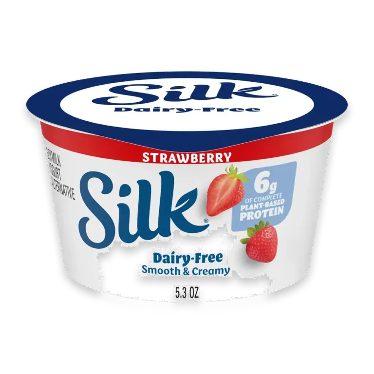 Strawberry Dairy Free Vegan Soy Milk Yogurt Alternative Cup