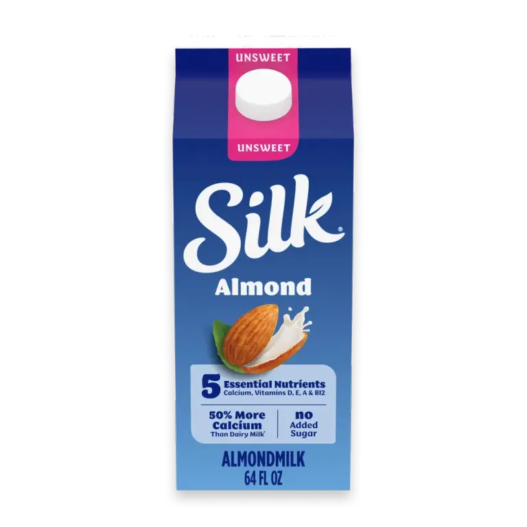 Unsweet Dairy Free Vegan Almond Milk Half Gallon
