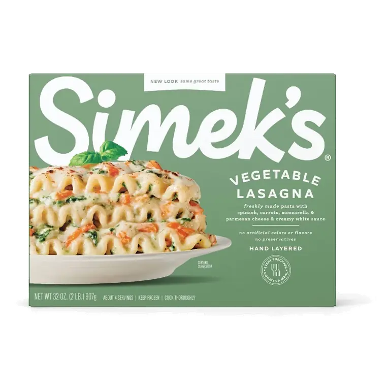 SIMEK'S Vegetable Lasagna, - 32oz