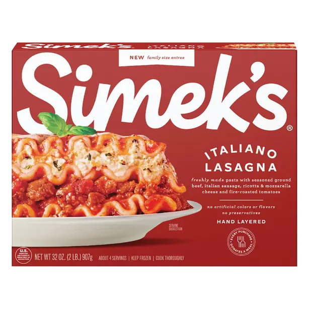 Italiano Lasagna Family Size Frozen Meal