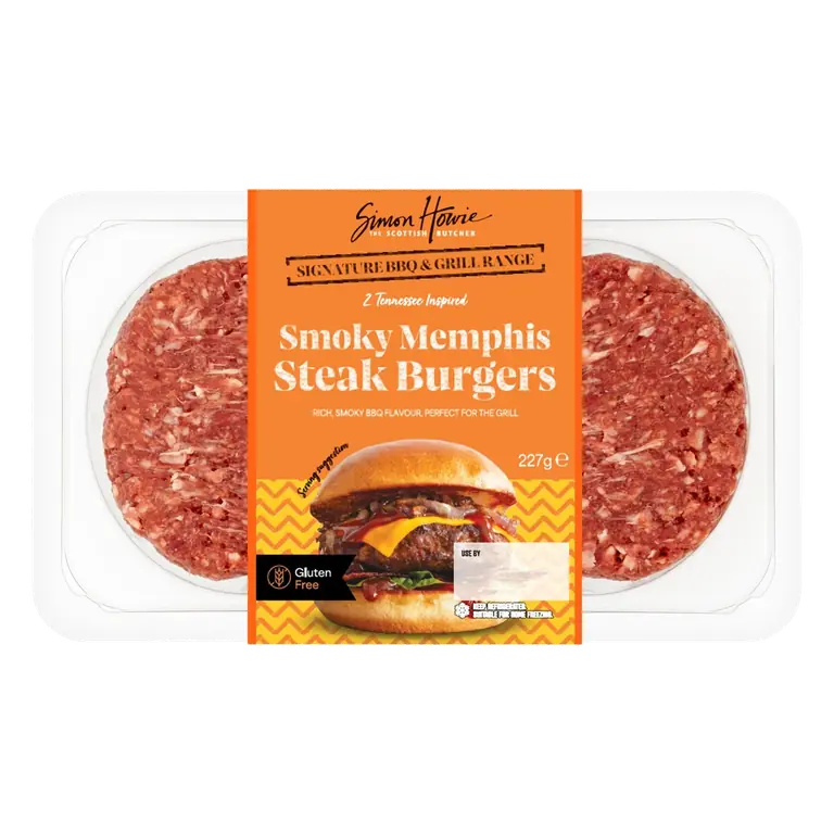 Howie Smoky Memphis Style Steak Burgers 227G