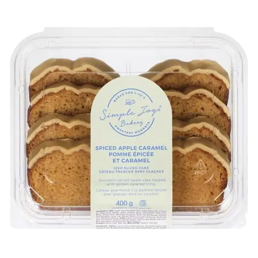 Iced Sliced Cake Spiced Apple Caramel 400 g
