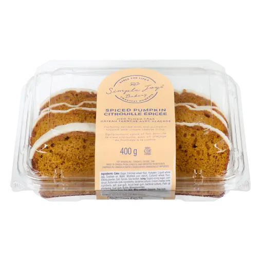 Iced Sliced Cake Spiced Pumpkin 400 g