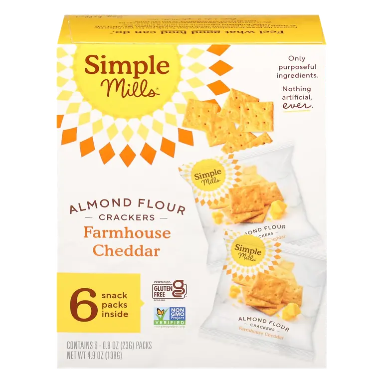Almond Flour Farmhouse Cheddar Crackers