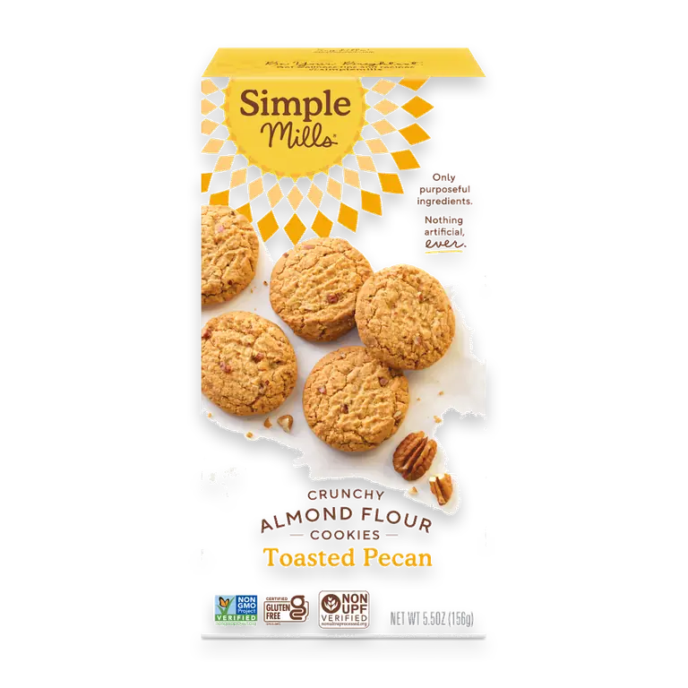 Crunchy Almond Flour Cookies Toasted Pecan