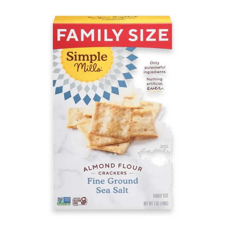 Fine Ground Sea Salt Almond Flour Crackers