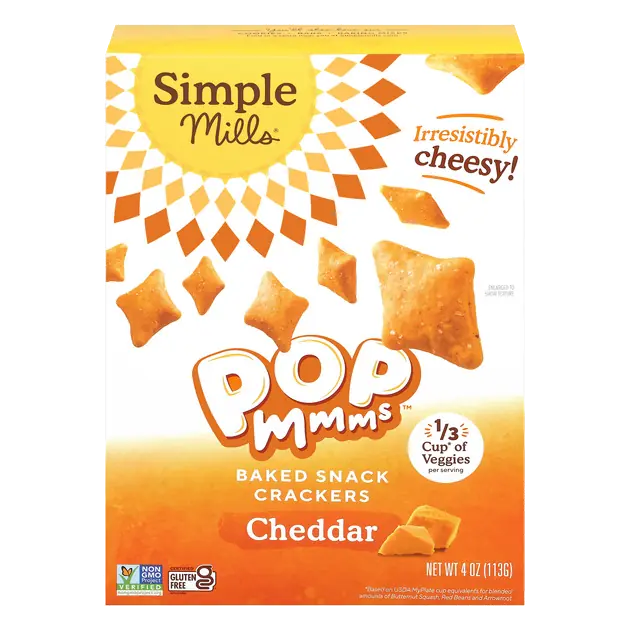 Gluten Free Pop Mmms Baked Cheddar Crackers