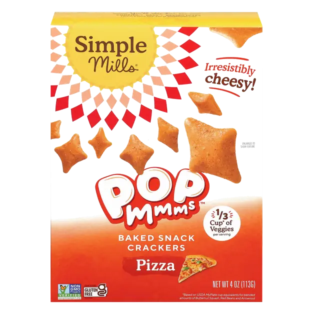 Gluten Free Pop Mmms Pizza Baked Snack Crackers