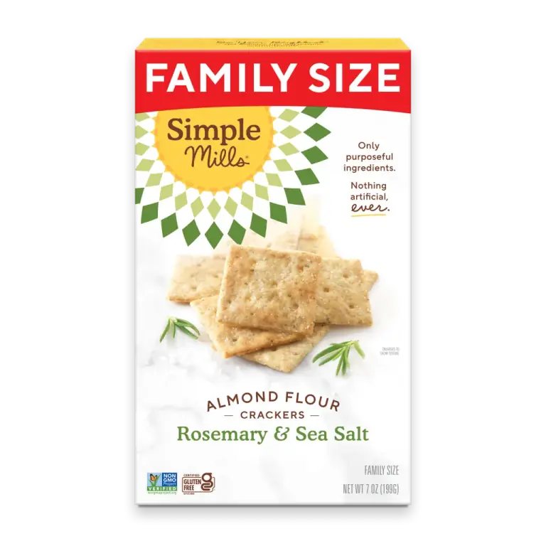 Rosemary and Sea Salt Almond Flour Crackers