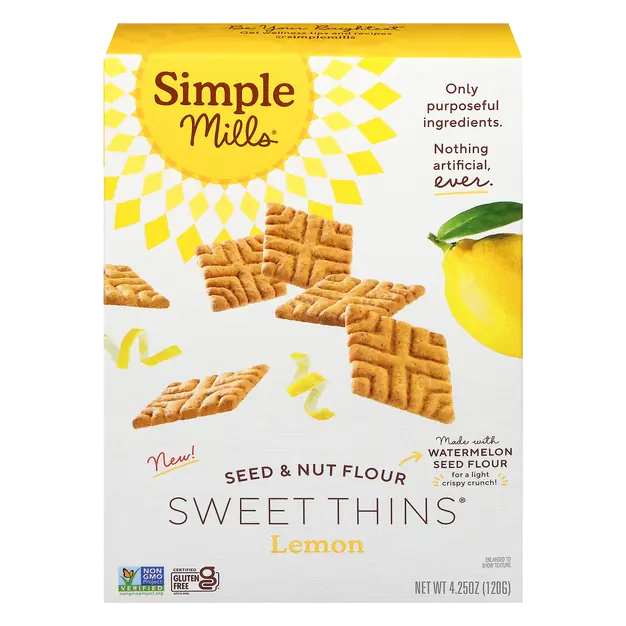 Seed & Nut Flour Lemon Sweet Thins