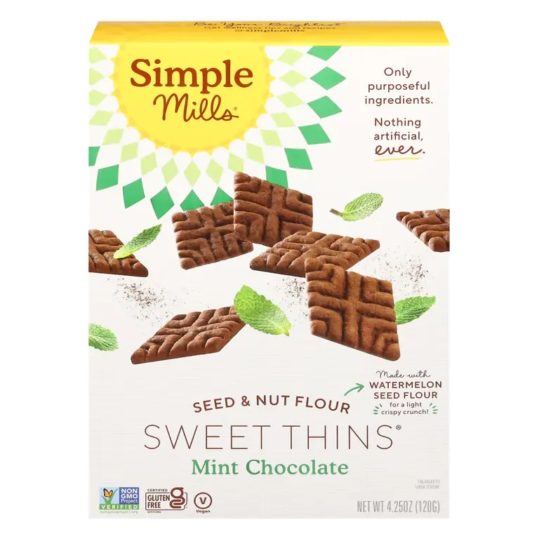 Seed & Nut Flour Mint Chocolate Sweet Thins
