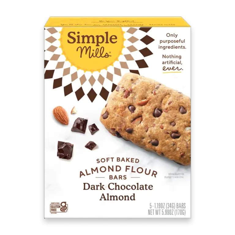 Soft Baked Almond Flour Bars Dark Chocolate Almond