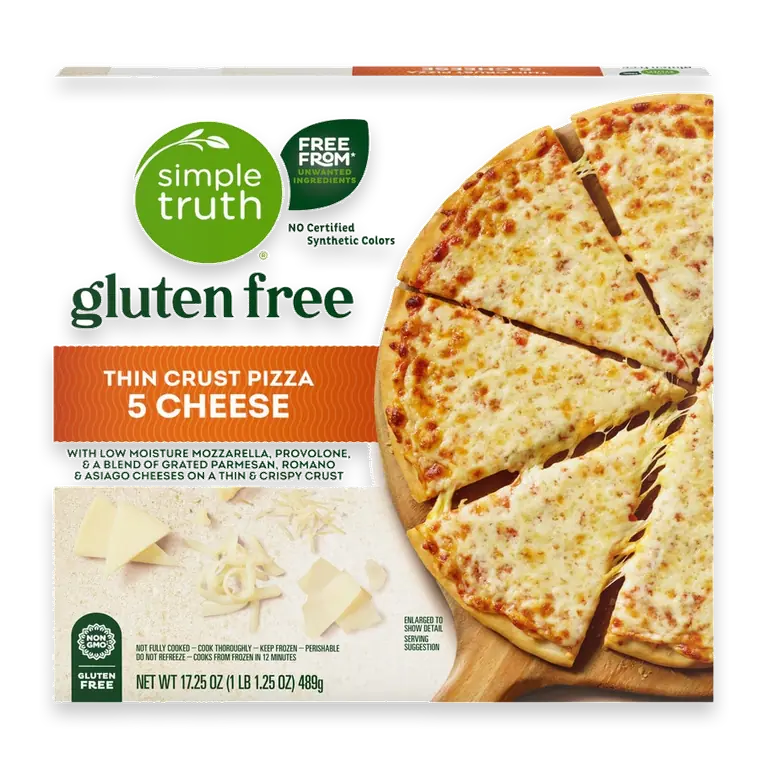 5 Cheese Gluten Free Frozen Pizza