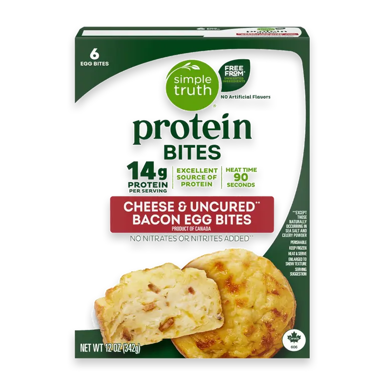 Cheese and Uncured Bacon Egg Bites