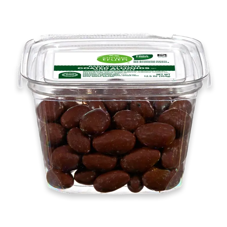 Dark Chocolate Covered Almonds With Sea Salt