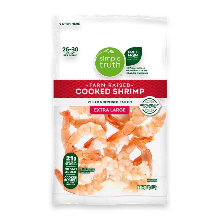 Extra Large Shrimp Cooked Peeled & Deveined Tail On