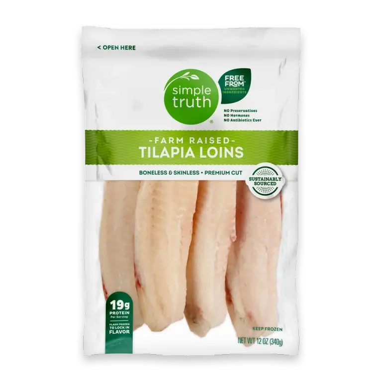 Farmed Raised Tilapia Loins