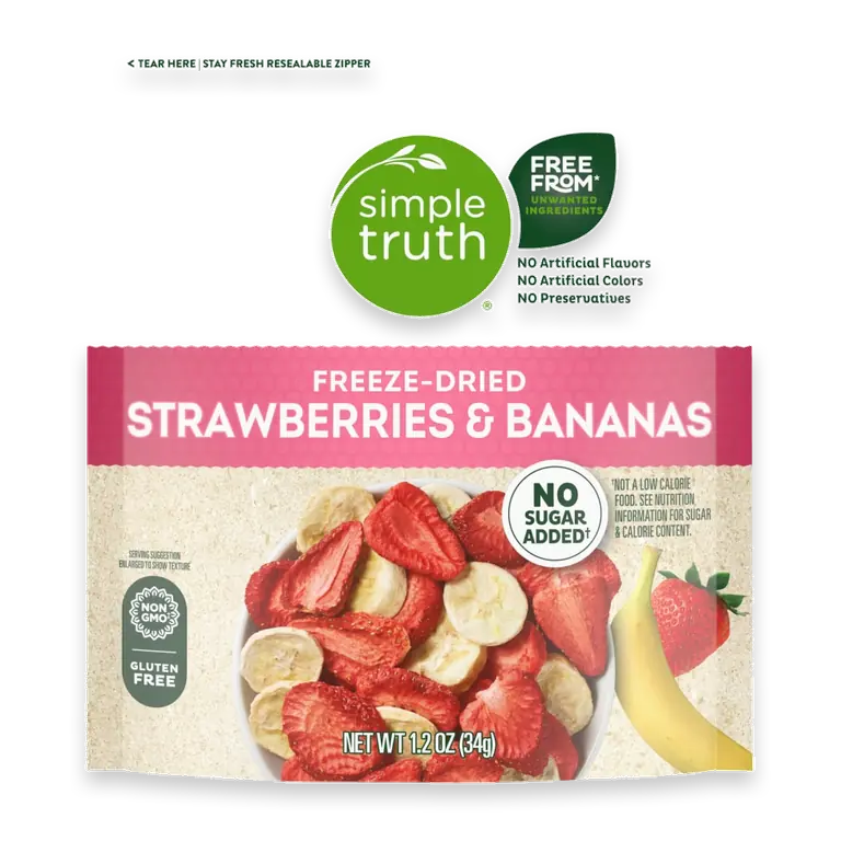 Freeze-Dried Strawberries & Bananas