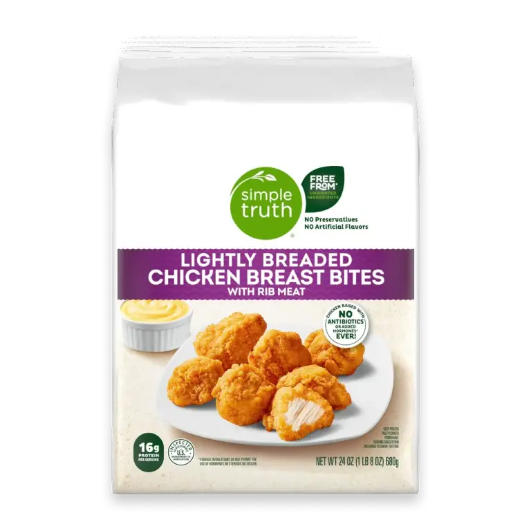 Frozen Fully Cooked Lightly Breaded Chicken Breast Bites