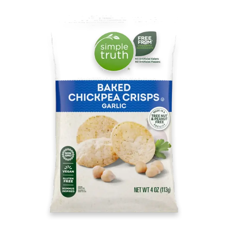 Garlic Baked Chickpea Crisps