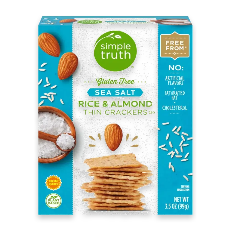  Gluten Free Sea Salt Rice & Almond Crisps Crackers