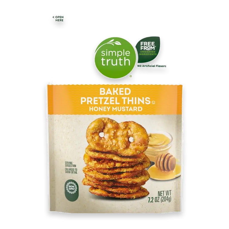 Honey Mustard Baked Pretzel Thins