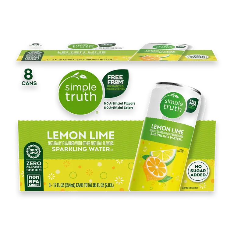 Lemon Lime Sparkling Seltzer Water Cans