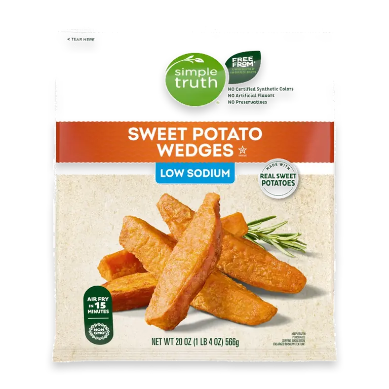 Low Sodium Sweet Potato Frozen Wedges