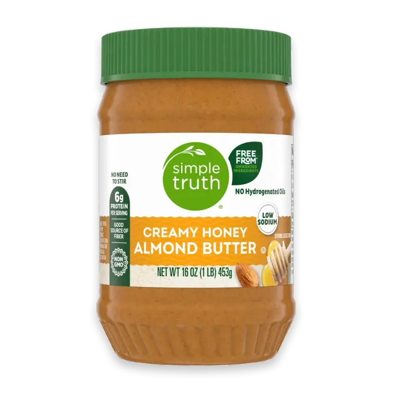 No Stir Creamy No Sugar Added Honey Almond Butter