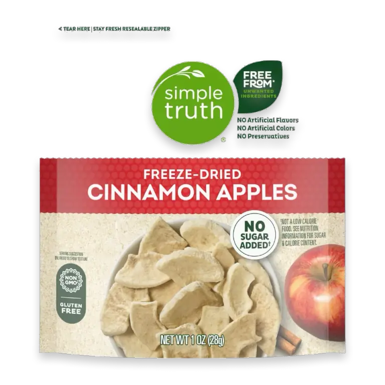 No Sugar Added Freeze-Dried Cinnamon Apples