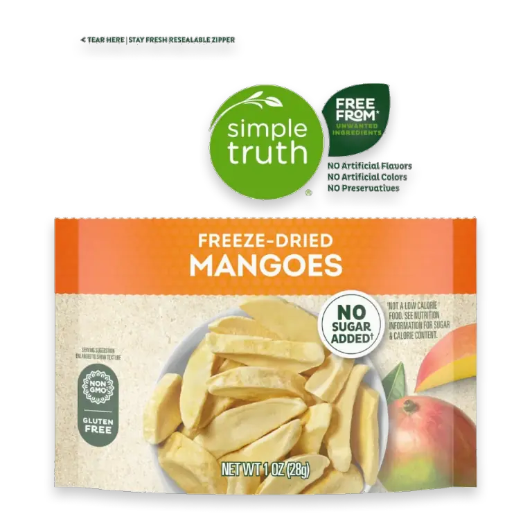 No Sugar Added Freeze-Dried Mangoes