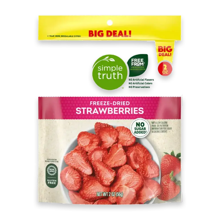 No Sugar Added Freeze-Dried Strawberries BIG DEAL!