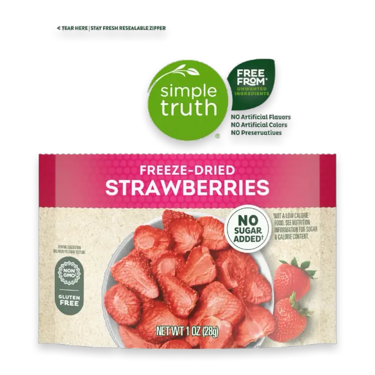 No Sugar Added Freeze-Dried Strawberries
