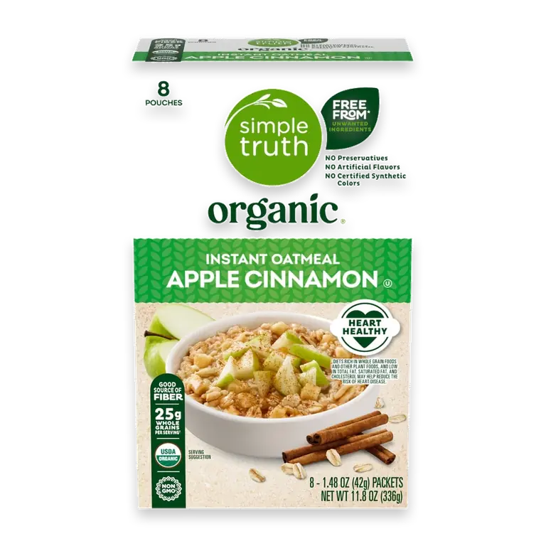 Organic Apple Cinnamon Instant Oatmeal