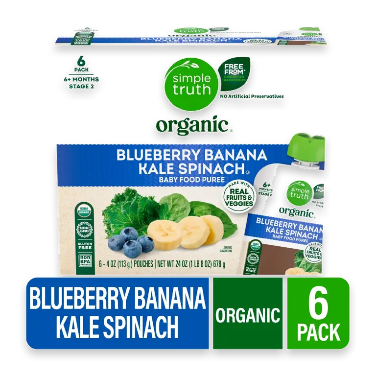 Blueberry Banana Kale Spinach Pouch
