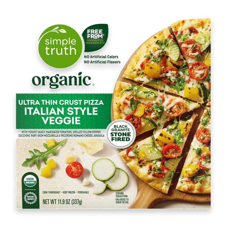 Italian Style Veggie Ultra Thin Crust Frozen Pizza