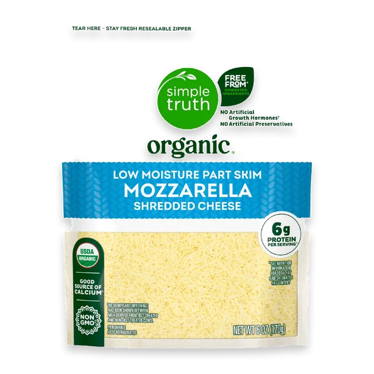 Low Moisture Part Skim Mozzarella Shredded Cheese
