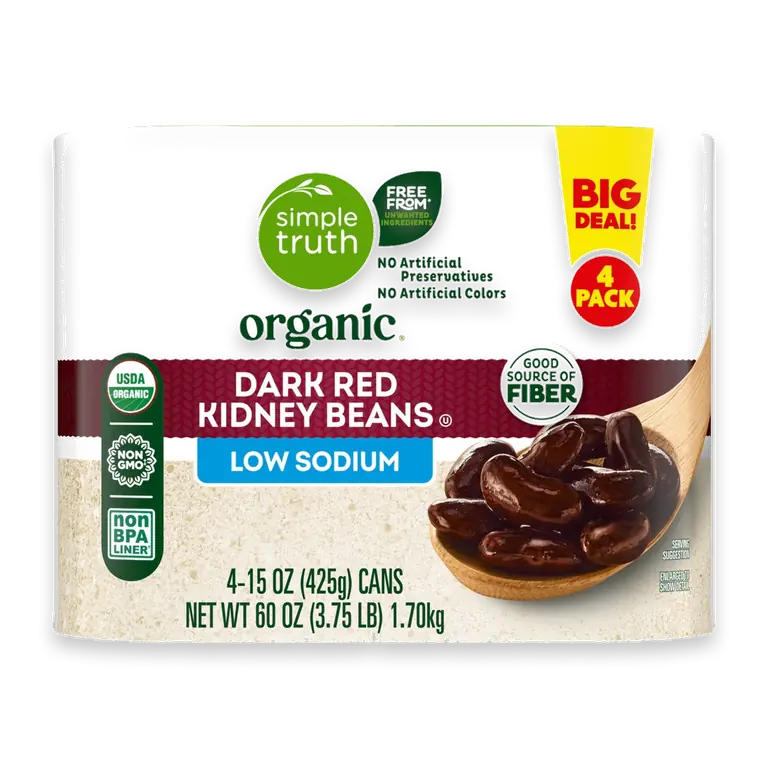 Low Sodium Dark Red Kidney Beans BIG DEAL!