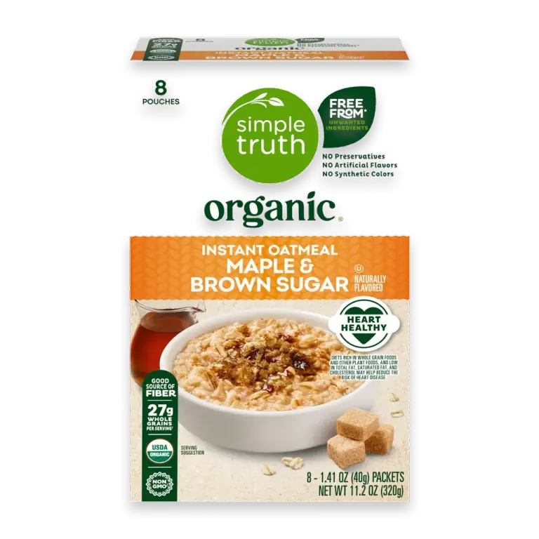 Organic Maple and Brown Sugar Instant Oatmeal