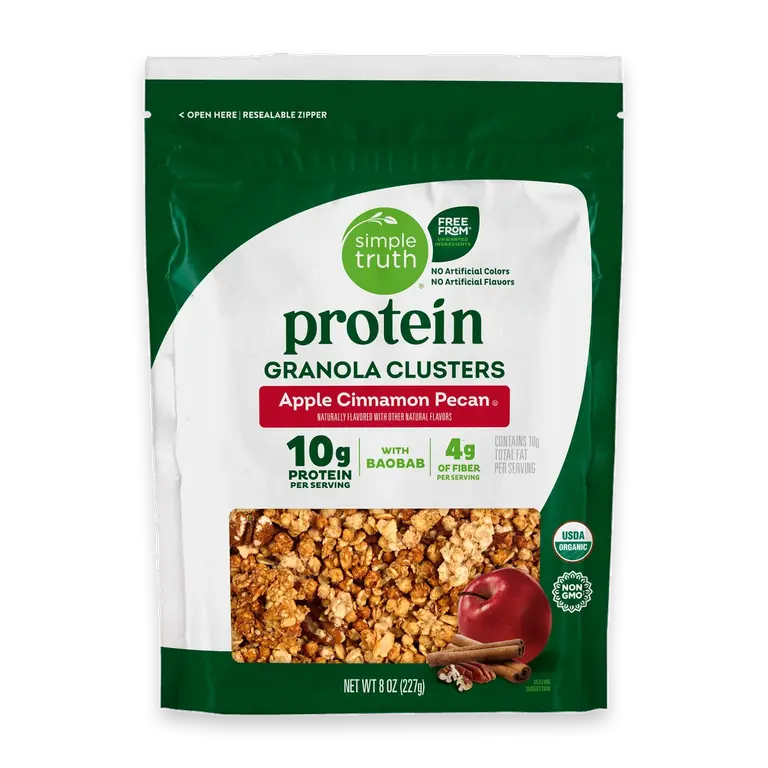 Simple Truth Protein Apple Cinnamon Pecan Granola Clusters