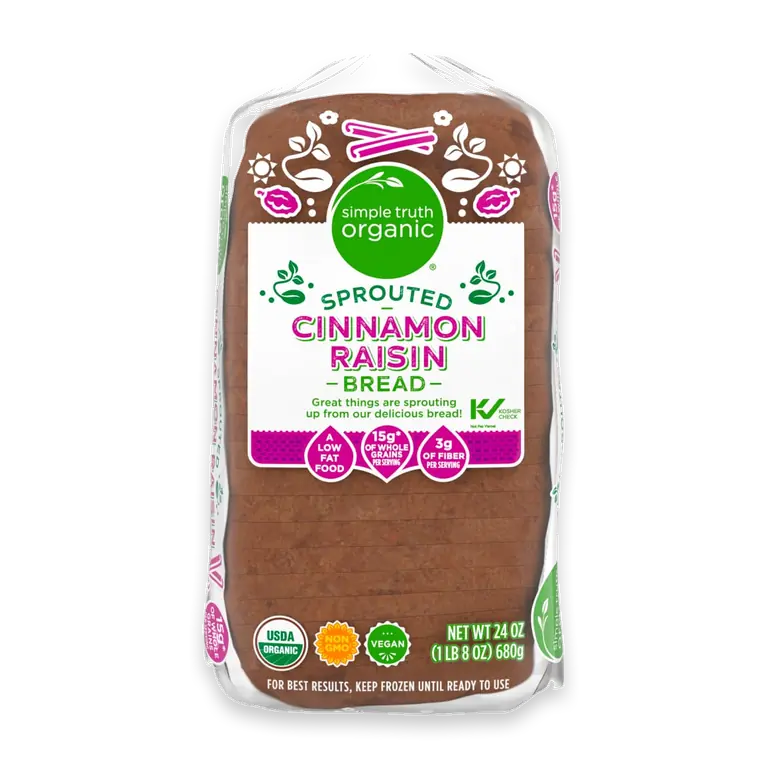 Sprouted Cinnamon Raisin Bread