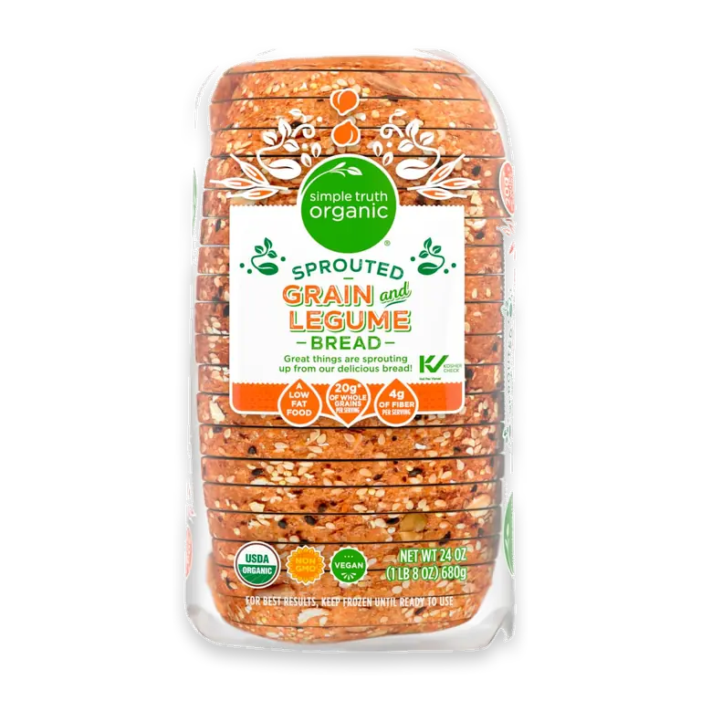 Sprouted Grain and Legume Bread
